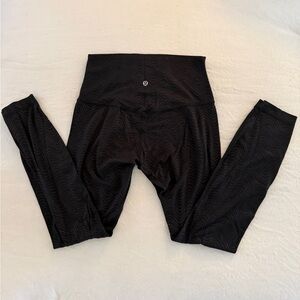lululemon athletica Black Patterned Leggings